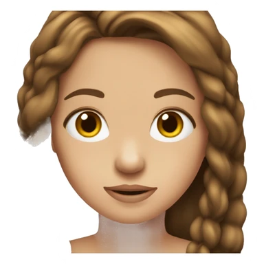 Mädchen braune haare hübsch  sticker