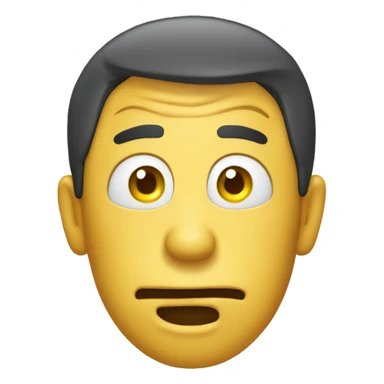 a microsoft style emoji that is a yellow face with a shocked expression and his hands on his head sticker
