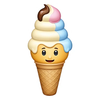 Ice cream but its have a hand sticker