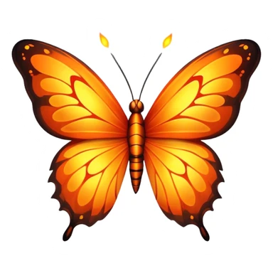 fire butterfly  sticker