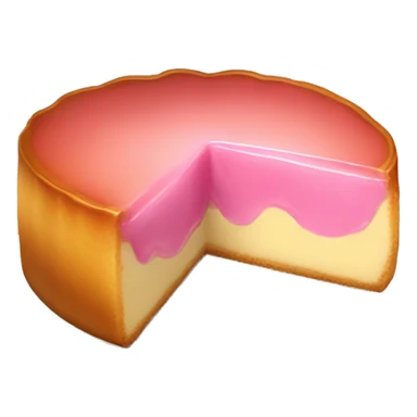 Pink flan sticker