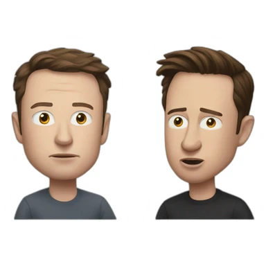 elon musk fighting mark zuckerburg sticker
