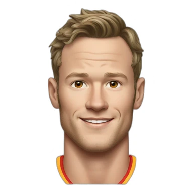 Jonathan Toews as rainbow beach bum sticker