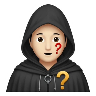 mysterious figure with mark ?, no face sticker