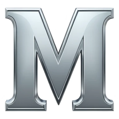 the letters M + v  sticker