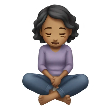 Niña durmiendo  sticker