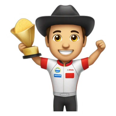 checo perez winning tortilla trophy sticker