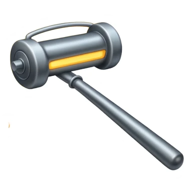 hot metal rod, iron,  sticker