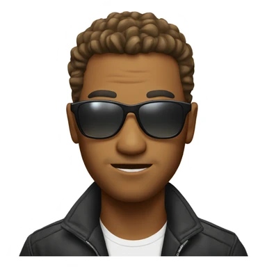 cool dude in sunglasses sticker