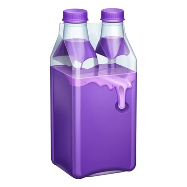 suco de caixinha branco e roxo sticker