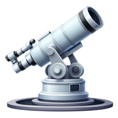 An icon featuring visible planets, distant stars, and galaxies, an observatory with a giant telescope, set against a starry sky, symbolizing the study of astronomy and celestial exploration. Transparent background highlights the wonder of the universe. sticker