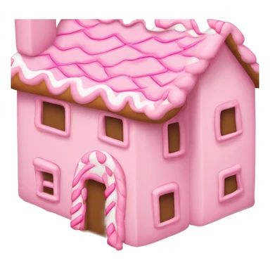 Pink gingerbread house ￼ sticker