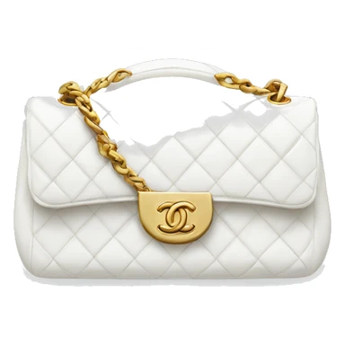 White Chanel bag sticker