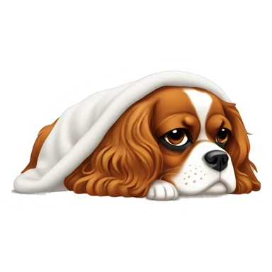 King charles spaniel sleep sticker