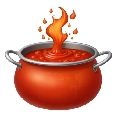 Big cauldron of tomato sauce being cooked emoji  sticker