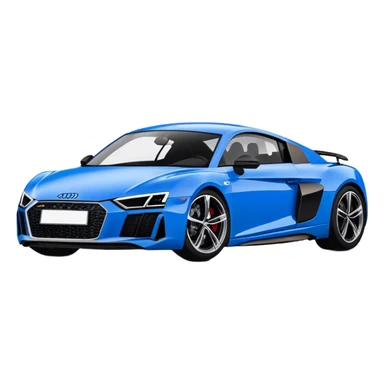 Audi R8 - Audi (Model Year: 2022)(Iconic Blue and Black) sticker