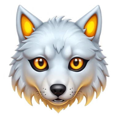 dire wolf eyes sticker