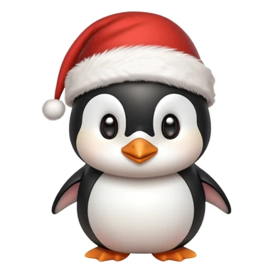Penguen cute christmas sticker