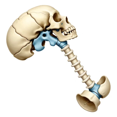 Hueso coxal y articulacion de la cadera  sticker