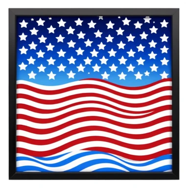 America in Distress upside down flag emoji sticker