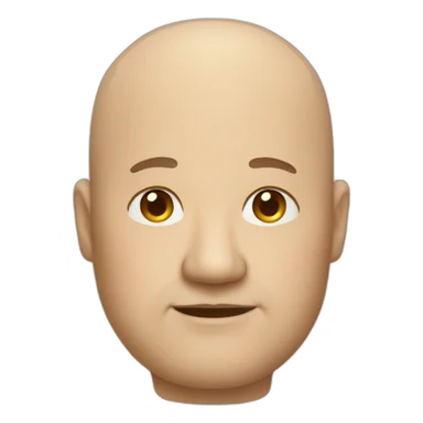 Fat balding man sticker
