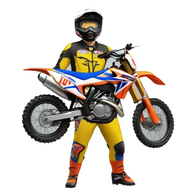 Jul qui fait de la moto cross  sticker