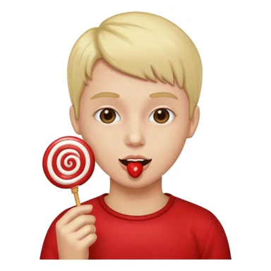 Lolipop yiyen emoji sticker