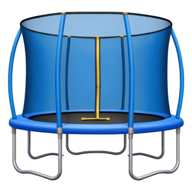 trampoline with safety net sticker