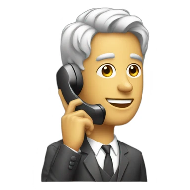 a young , richman,talk phone sticker