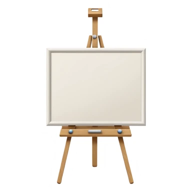 Blank canvas on easel sticker