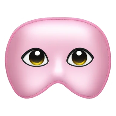 Pink satin sleep mask sticker