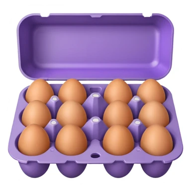 purple big egg carton sticker
