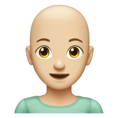 Bald teen in a tutu sticker