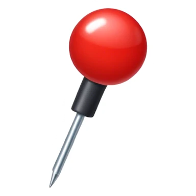 A Red pushpin sticker