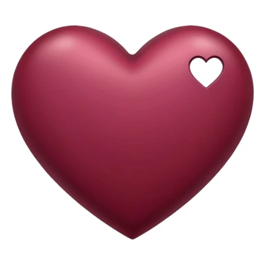 Corazón de color vinotinto sticker