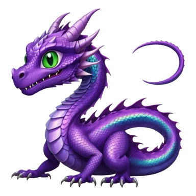 Female Purple Dragon sticker