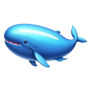 a blimp with a whale on it sticker
