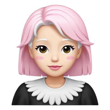 Angel Dust from Hazbin Hotel winking, emoji style sticker