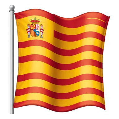 Uma bandeira da região da Catalunha de barcelona sticker