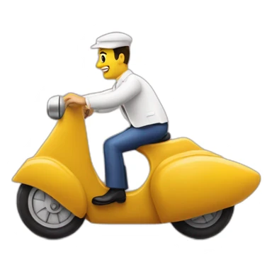 Oss117 sur un Pédalo canard sticker