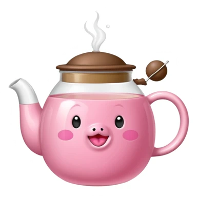 Orsacchiotto con fiocco coquette rosa con un bubbone tea in mano sticker