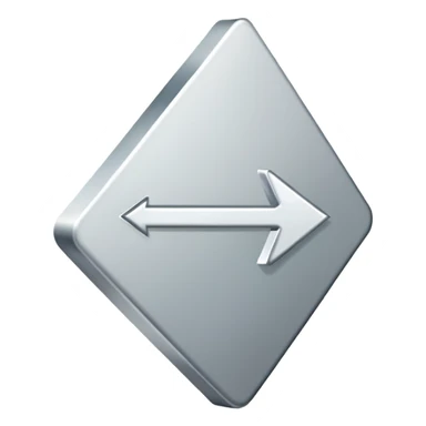 Simple white arrow pointing downwards sticker