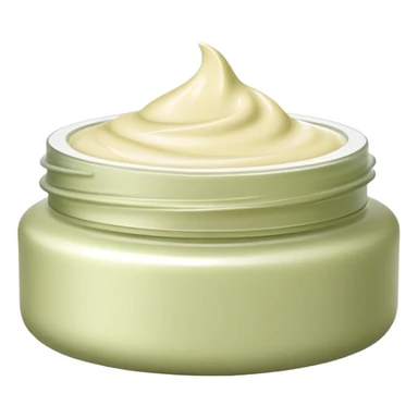 Pale olive body moisturizer cream pot sticker