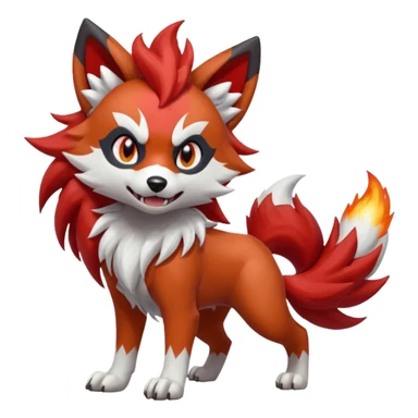 Lycanroc-Litten-Mightyena-fusion sticker