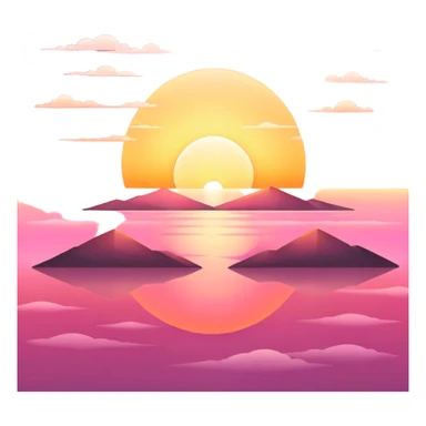 a sunrise with the word ARISE sticker