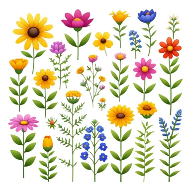 wildflowers sticker