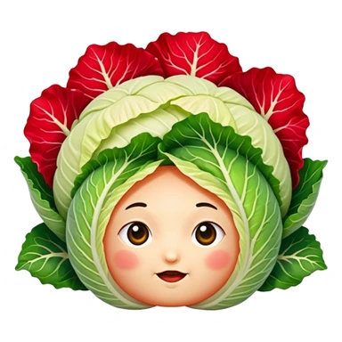 cute kimchi cabbage sticker