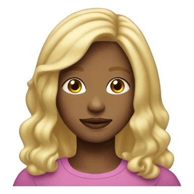 two toned blonde haired girl age around 14 sticker