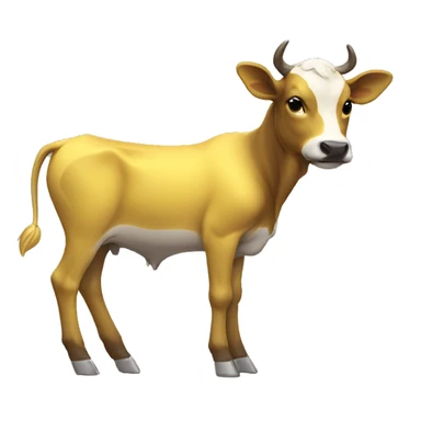 Yellow leg calf muscles sticker