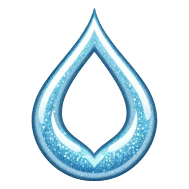 glitter white health sticker